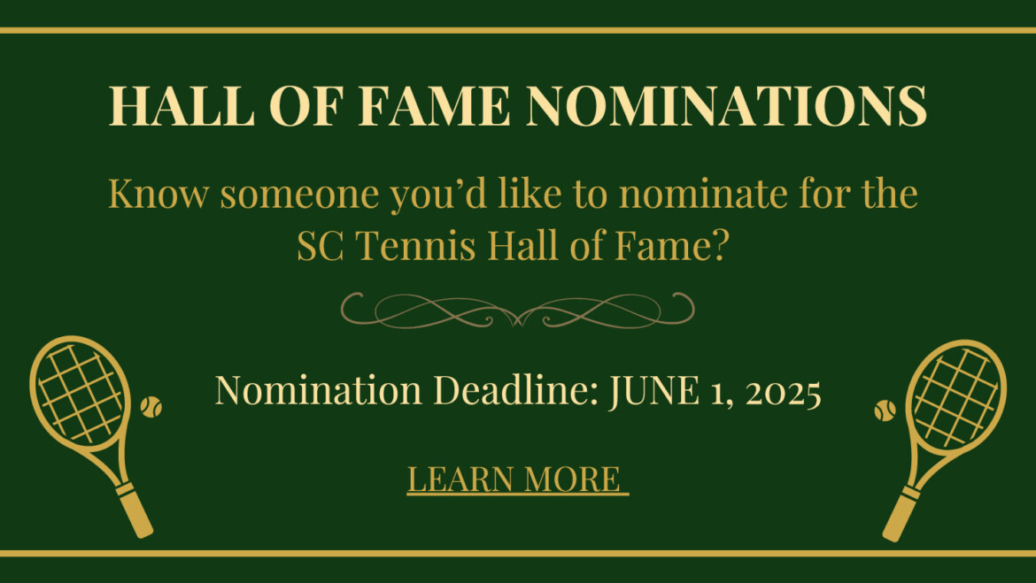 SC Tennis Hall of Fame Nominations