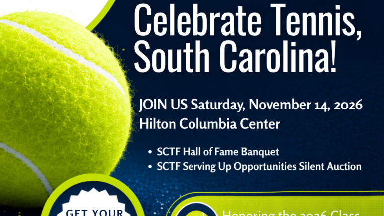 Join Us for the 2026 SC Tennis Hall of Fame Celebration!