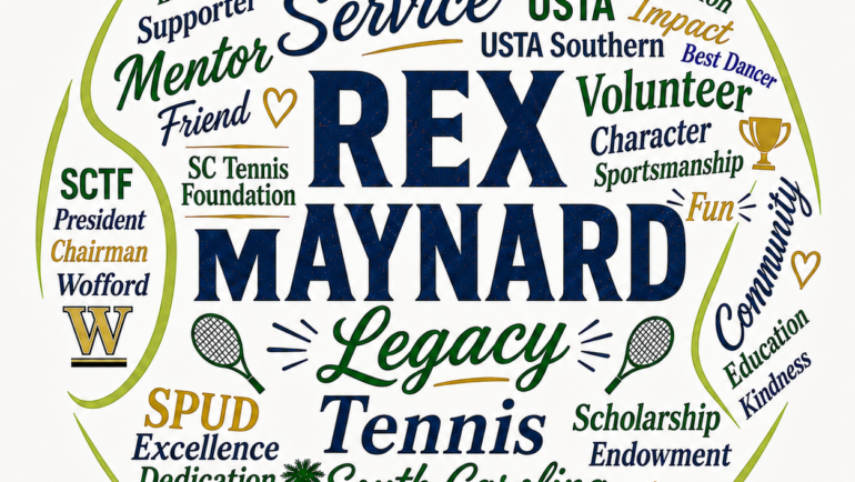 South Carolina Tennis Foundation Launches Rex Maynard Scholarship Endowment